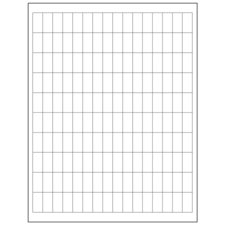 Bsc Preferred 1/2 x 1'' White Rectangle Laser Labels, 16000PK BUY00016396